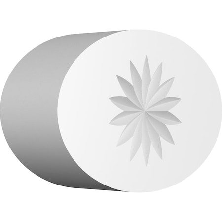 Standard Dalton Flower Rosette With Square Edge, 3"W x 2"H x 1"P